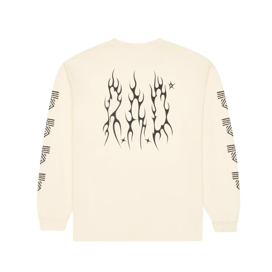 LONG SLEEVE METAL TEE OFF WHITE - Image 2